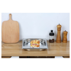 Bac Gastro GN 2/3 Inox — 40 mm, 3 L, Indaplovė