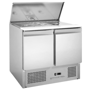 Saladette Compacte 2 Durys - Su Stumdomu Dangčiu - Dynasteel