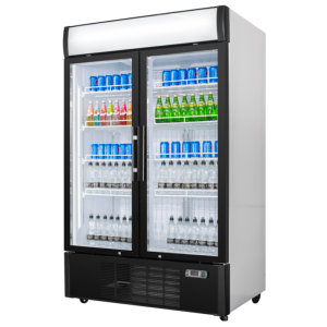 Šaldomas gėrimų vitrina - 2 durys - 1000 L - Dynasteel