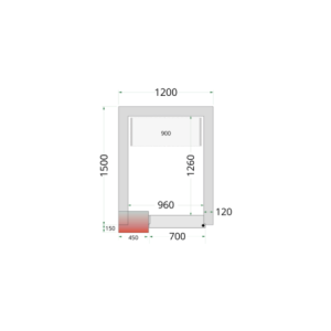 Chambre Froide Négative - TEFCOLD 1200x1500 | Optimalus ir ekonomiškas prekių saugojimas | Dujos R290