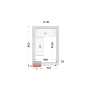 Chambre Froide Négative - 1200 x 1800 : TEFCOLD šaldymo sprendimas
