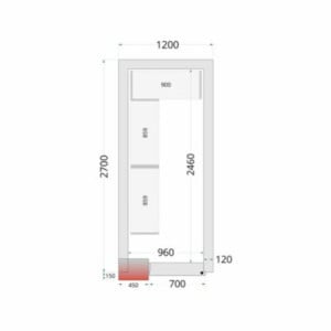 Negative Cold Room TEFCOLD - 1200 x 2700: Easy and economical storage with free delivery