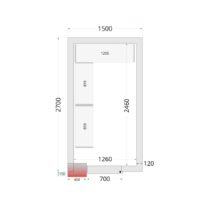 Neigiama TEFCOLD šaldymo kamera - 1500 x 2700: optimizuota, efektyvi ir modulinė.