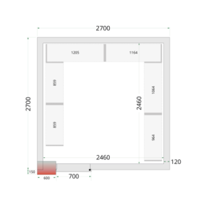 Neigiama šaldymo kamera TEFCOLD - 2700 x 2700: idealus ir efektyvus saugojimas