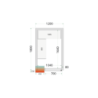 Chambre Froide Positive TEFCOLD 1200x1800 - Optimizuotas sandėliavimas | Fourniresto