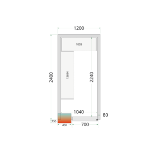 Teigiama šaldymo kamera TEFCOLD - 1200x2400mm | Profesionalus saugojimas