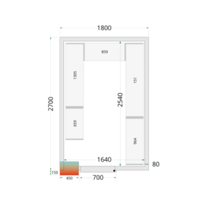 Teigiama šaldymo kamera - 1800 x 2700 - TEFcold - Optimizuotas saugojimas ir prieinama kaina