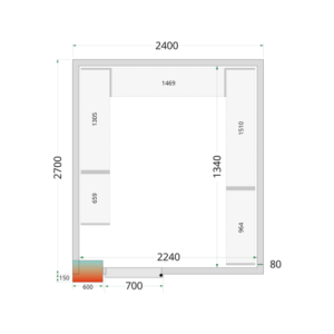 Teigiama šaldymo kamera 2400x2700 TEFCOLD - Optimizuotas ir prieinamas sandėliavimas maitinimo profesionalams