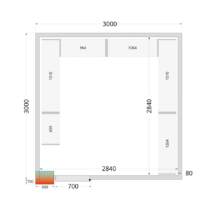 Teigiama šaldymo kamera - 3000 x 3000 TEFCOLD | Optimizuotas ir efektyvus profesionalus saugojimas