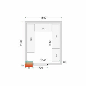Šaldymo kameros lentynų komplektas 1800 x 2100 - TEFCOLD: optimizuokite savo sandėliavimo erdvę.