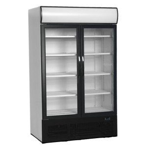 Vitrina šaldytuvas Canopée, stiklinės durys - TEFCOLD 645 L - Vidinis apšvietimas, optimali temperatūra