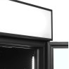Vitrina Šaldytuvas Teigiama Juoda - 2 Stiklinės Durys - 524 L TEFCOLD: Elegancija ir Veikimas Profesionalams