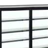 Vitrine Šaldytuvas Stalviršis 2 Stiklinės Durys Juoda - TEFCOLD LPD1500F/BLACK