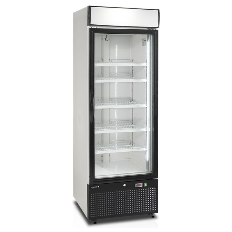 White vertical freezer display - 1 glass door - 412L - TEFCOLD White vertical freezer display - 1 glass door - 412L - TEFCOLD