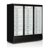 Juodas šaldiklio vitrinas - 3 stiklinės durys - 1090 L | TEFCOLD Atom Maxi
