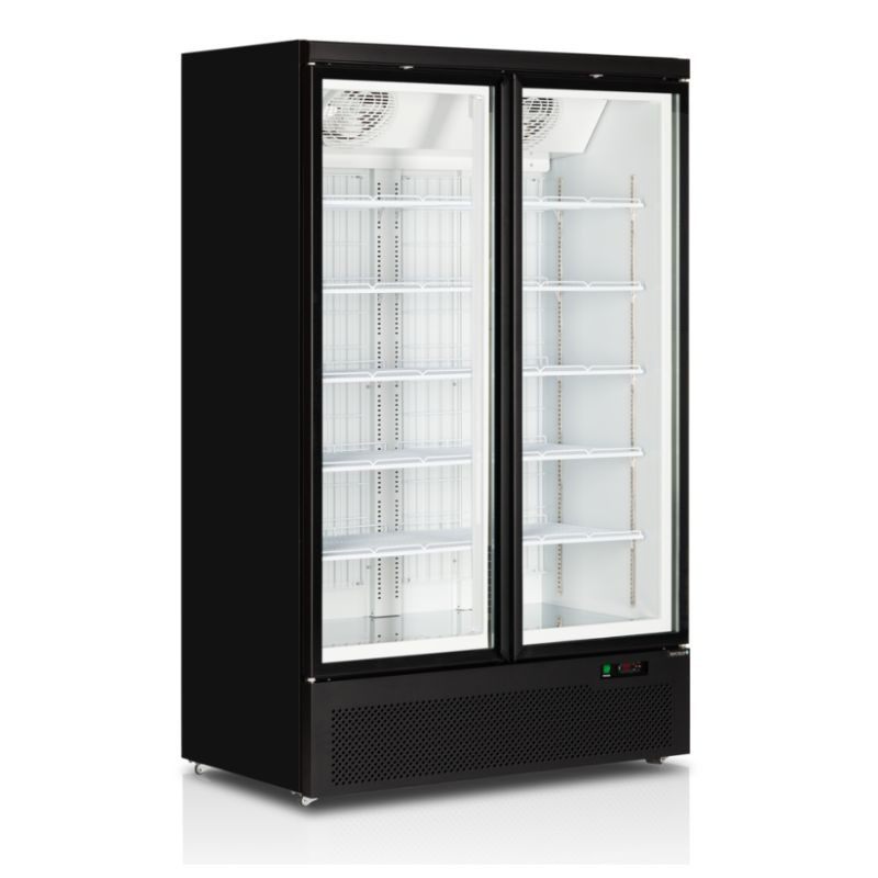Vitrina Šaldiklis Vertikalus Juodas - 702 L | TEFCOLD | Idealu profesionaliam maitinimui | Energijos taupymas, stiklinės durys Vitrina Šaldiklis Vertikalus Juodas - 702 L | TEFCOLD | Idealu profesionaliam maitinimui | Energijos taupymas, stiklinės durys