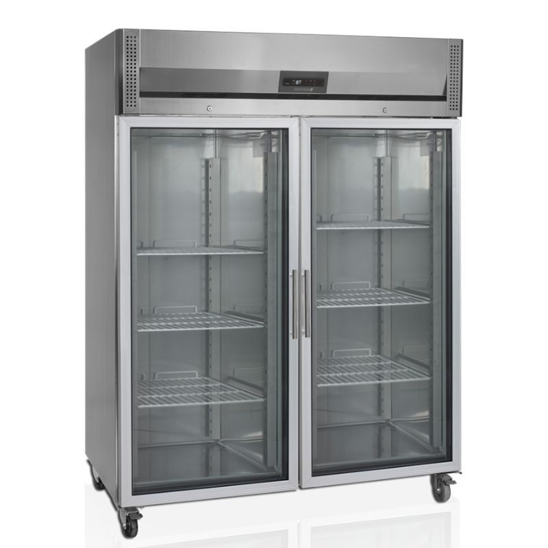 Armoire réfrigérée inox GN 2/1 - 2 portes vitrées 1325L TEFCOLD Armoire réfrigérée inox GN 2/1 - 2 portes vitrées 1325L TEFCOLD