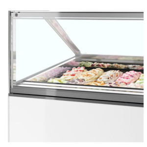 Ventiliuojama stiklinė vitrina su tiesiu priekiniu stiklu - 20 x 5 L | TEFCOLD MILLENNIUM ST20