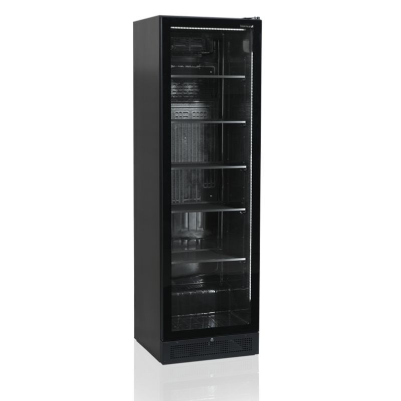 Black Refrigerated Cabinet - Glass Door 347L TEFCOLD: Optimal storage and elegant presentation of your products Black Refrigerated Cabinet - Glass Door 347L TEFCOLD: Optimal storage and elegant presentation of your products