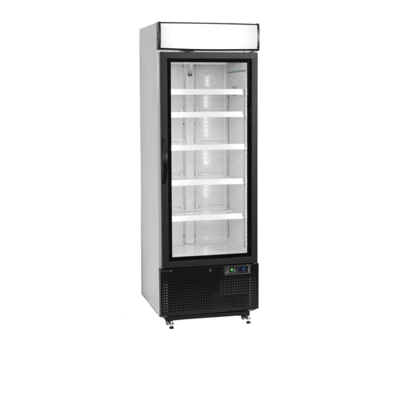 Armoire Réfrigérée 1 Porte Vitrée Blanc TEFCOLD 412 L - Équipement Professionnel Armoire Réfrigérée 1 Porte Vitrée Blanc TEFCOLD 412 L - Équipement Professionnel