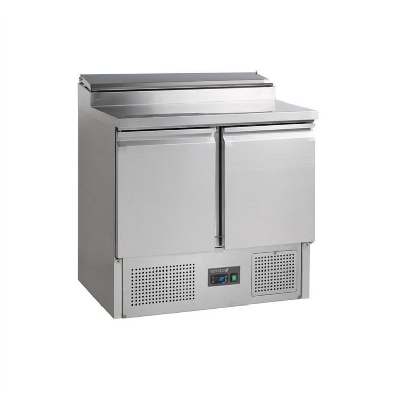 Refrigerated Saladette GN 1/1 Stainless Steel - 2 Doors - 201 L TEFCOLD Refrigerated Saladette GN 1/1 Stainless Steel - 2 Doors - 201 L TEFCOLD