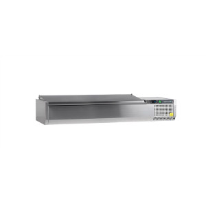 Saladette pastatoma dangtis nerūdijančio plieno - Statinė - 7 GN 1/4 - TEFCOLD