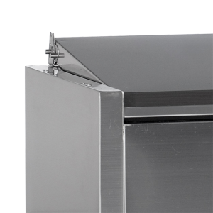 Saladette pastatoma dangtis nerūdijančio plieno - Statinė - 7 GN 1/4 - TEFCOLD