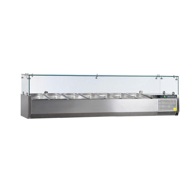 Saladette ant stalviršio statinė TEFCOLD 48 L GN 1/4 nerūdijantis plienas Saladette ant stalviršio statinė TEFCOLD 48 L GN 1/4 nerūdijantis plienas