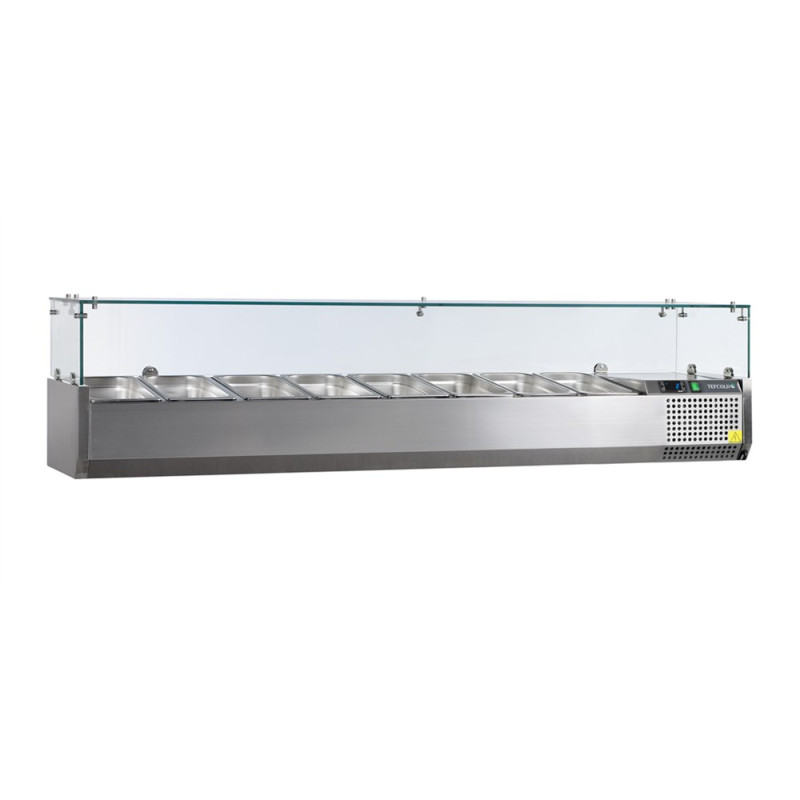 Saladette Statique - 8 GN 1/4 - 53 L TEFCOLD - Nerūdijantis Plienas Saladette Statique - 8 GN 1/4 - 53 L TEFCOLD - Nerūdijantis Plienas
