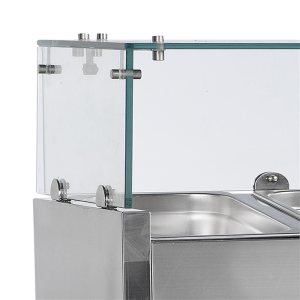 Saladette Statique - 8 GN 1/4 - 53 L TEFCOLD - Nerūdijantis Plienas