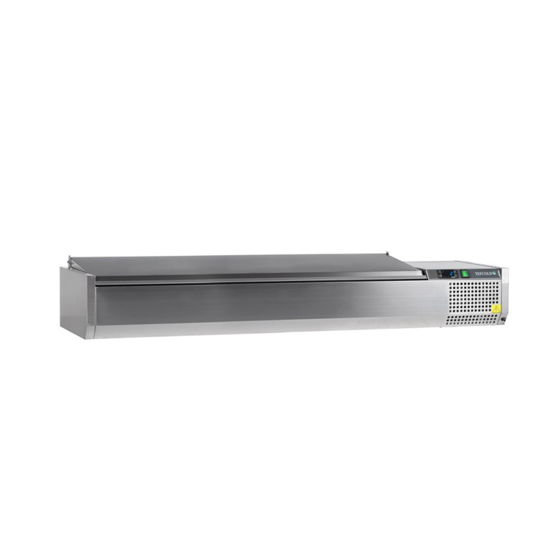 Saladette à Poser Couvercle Inox - Statique - 8 GN 1/3 - TEFCOLD