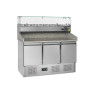 Meuble pica GN 1/4 ir GN 1/6 - 3 durys - TEFCOLD: Kokybė ir praktiškumas ruošiant jūsų picas
