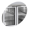 Stalinis šaldytuvas iš nerūdijančio plieno - 4 stiklinės durys GN 1/1 - TEFCOLD CK7410G