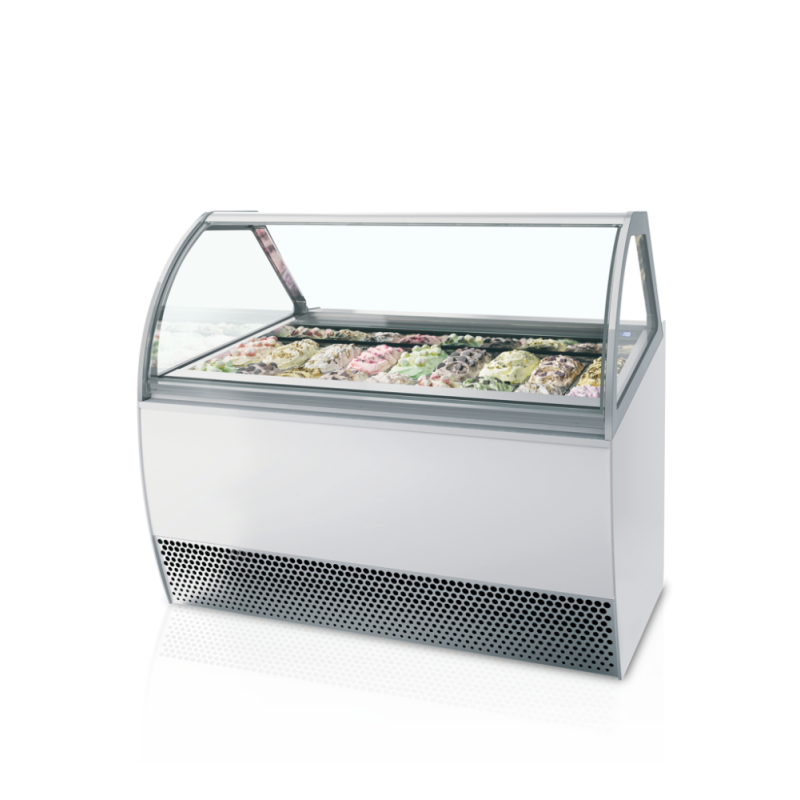 Vitrine su ventiliuojamu stiklu, išgaubta priekinė dalis - 18 x 5 L - TEFCOLD Millenium LX18: Įspūdingas jūsų profesionalių ledų Vitrine su ventiliuojamu stiklu, išgaubta priekinė dalis - 18 x 5 L - TEFCOLD Millenium LX18: Įspūdingas jūsų profesionalių ledų