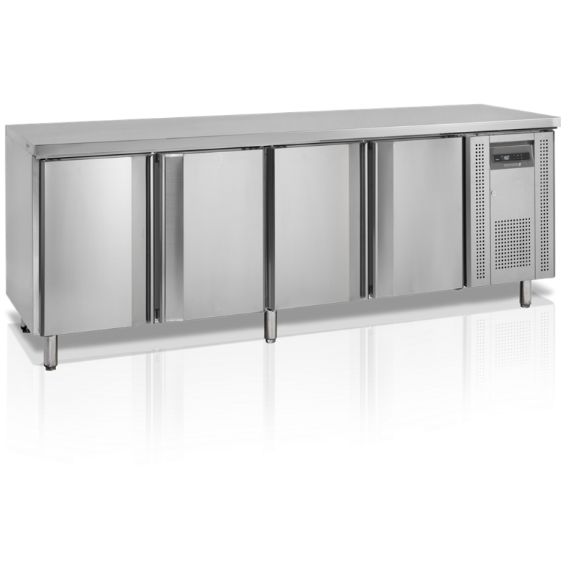 Countertop Snack Cooler - 4 doors - 460 L | TEFCOLD SK6410 Countertop Snack Cooler - 4 doors - 460 L | TEFCOLD SK6410