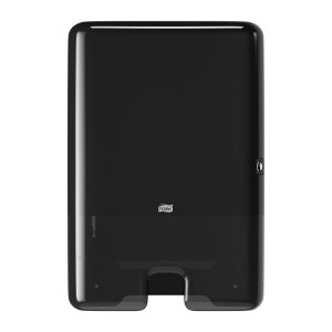 Rankinamasis rankšluosčių dozatorius Tork Xpress® juodas su išdėstytomis lapeliais | Elevation serija