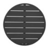 Stalo stalviršis apvalus aliuminio juodas Bolero 580 mm - modernus ir atsparus