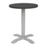 Stalo stalviršis apvalus aliuminio juodas Bolero 580 mm - modernus ir atsparus