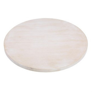 Apskritas baltas senovinis stalo stalviršis 600 mm Bolero DY729