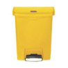Poubelle Jaune 30L Rubbermaid - Priekinis itin patvarus pedalas
