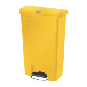 Šiukšliadėžė su pedalais Slim Jim Rubbermaid - Geltona 50 l