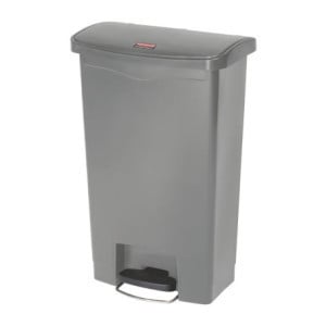 Priekinė pilka pedalų šiukšliadėžė 50L - Higieniška ir praktiška | Rubbermaid