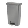 Priekinė pilka pedalų šiukšliadėžė 50L - Higieniška ir praktiška | Rubbermaid