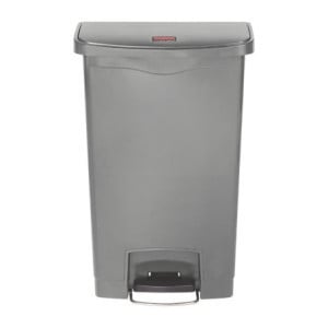 Priekinė pilka pedalų šiukšliadėžė 50L - Higieniška ir praktiška | Rubbermaid