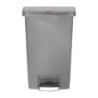 Front Pedal Bin Grey 50L - Hygienic & Practical | Rubbermaid