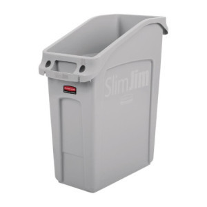 Slim Jim Rubbermaid 49L pilkasis konteineris - patogus ir tvirtas