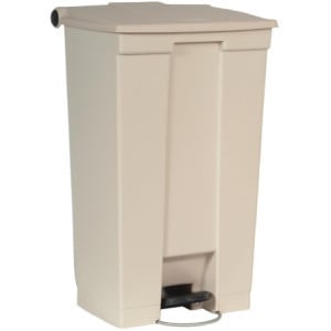 Beige 87L Rubbermaid Step-On Pedalinis konteineris: Patvarumas ir higiena