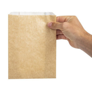 Užkandžių maišeliai šilto maisto kompostuojami 229 x 165 mm - 500 Vegware paketas
