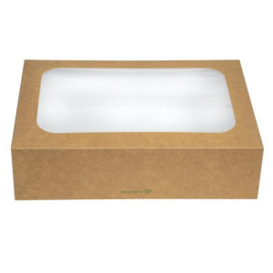Kompostuojamos standartinės dėžutės | Vegware - 50 vnt. paketas