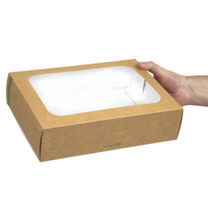 Kompostuojamos standartinės dėžutės | Vegware - 50 vnt. paketas